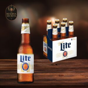 Cerveza Botella Six Pack MILLER LITE 250 ml