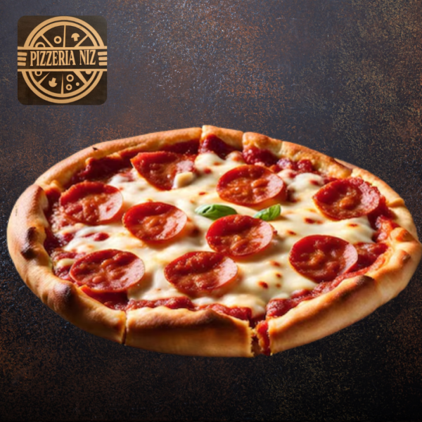 PIZZA PEPERONI CON TOMATE